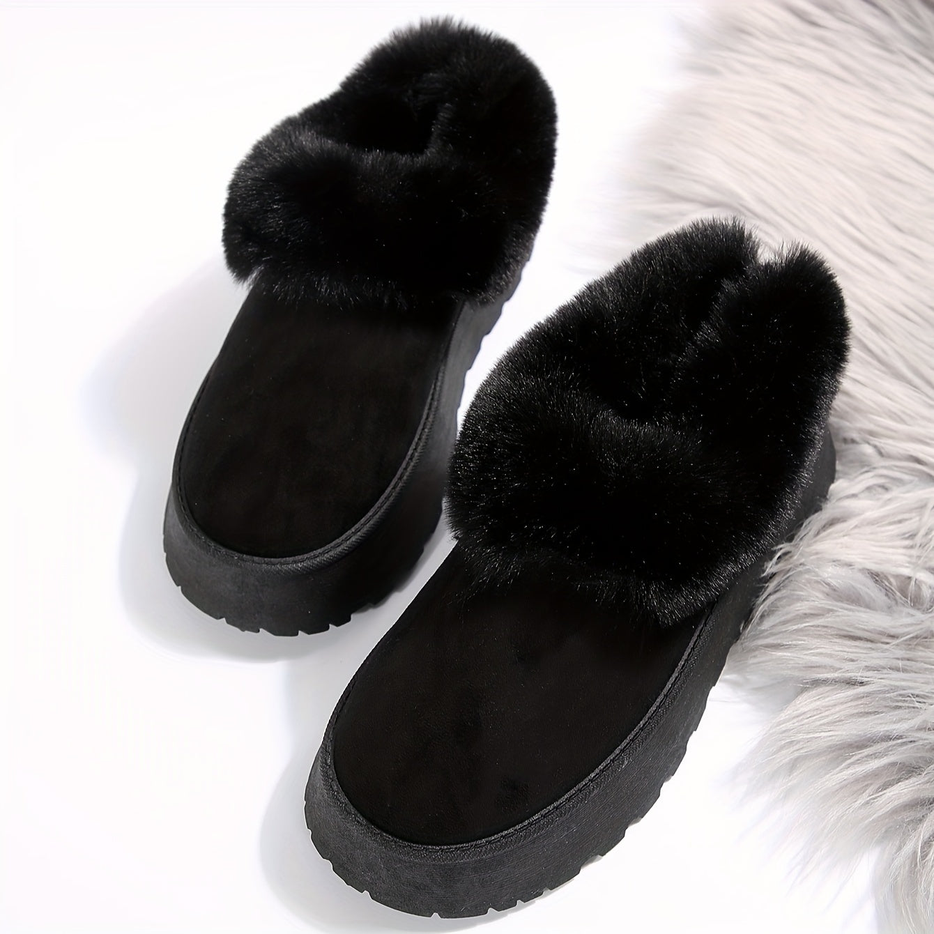 2024 Winter Plus Fleece Low-top Warm Snow Boots