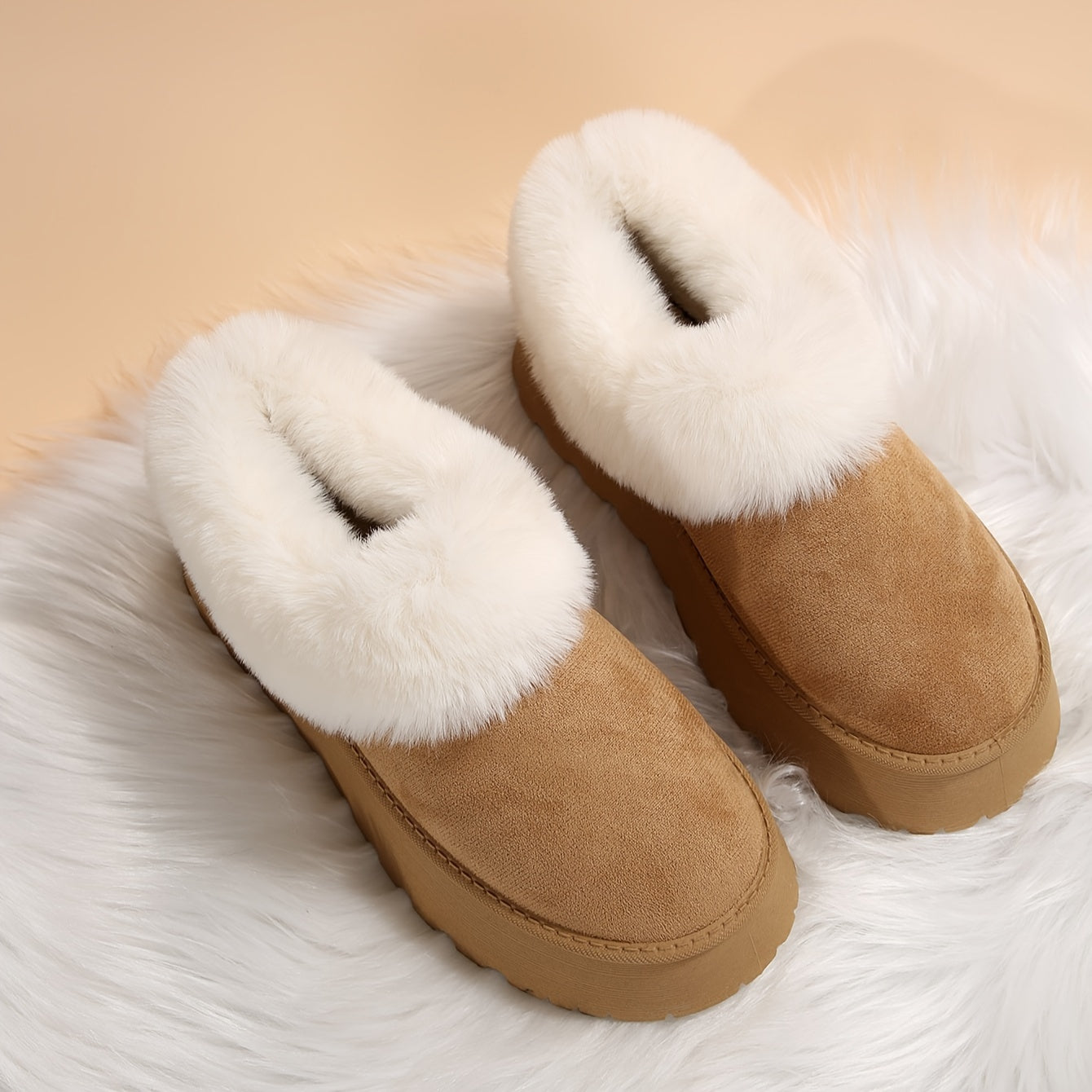 2024 Winter Plus Fleece Low-top Warm Snow Boots